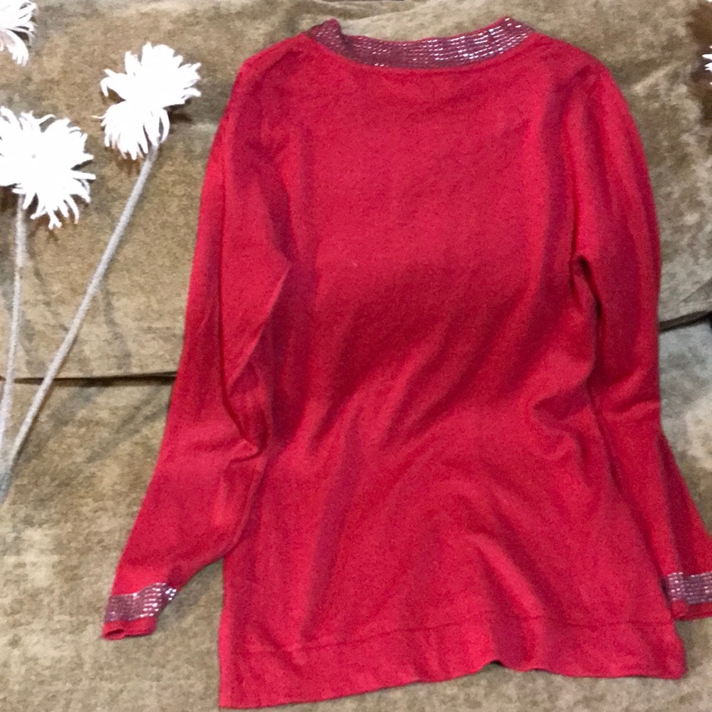 Red diamond sweater - Picture 4 of 4